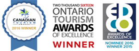 ontario tourism award of excellence winner badge