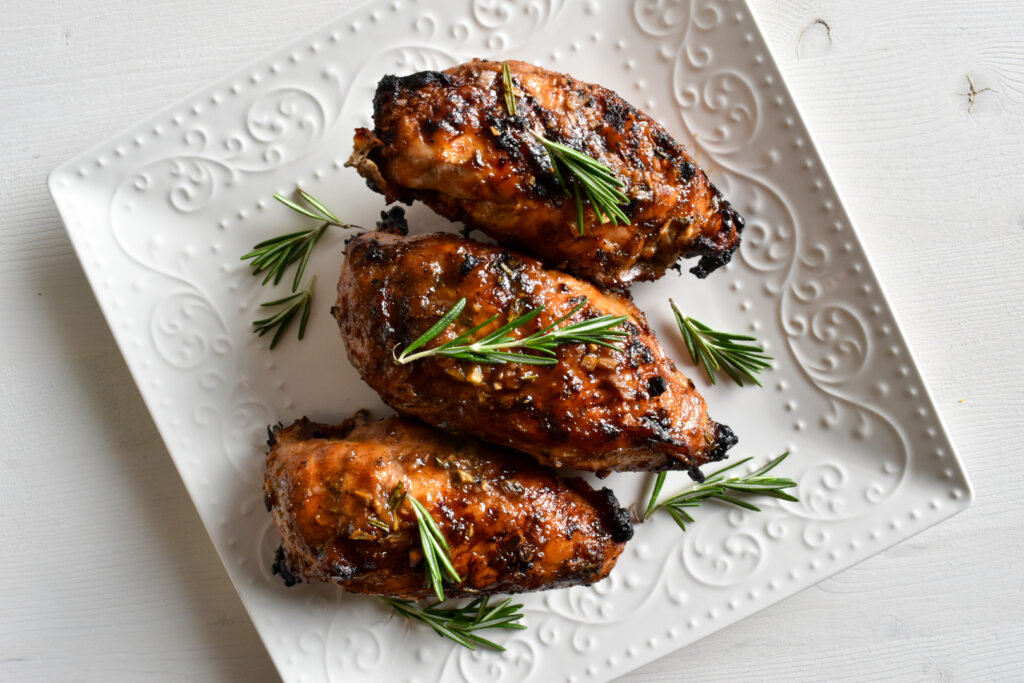 Maple Rosemary BBQ Chicken Breasts