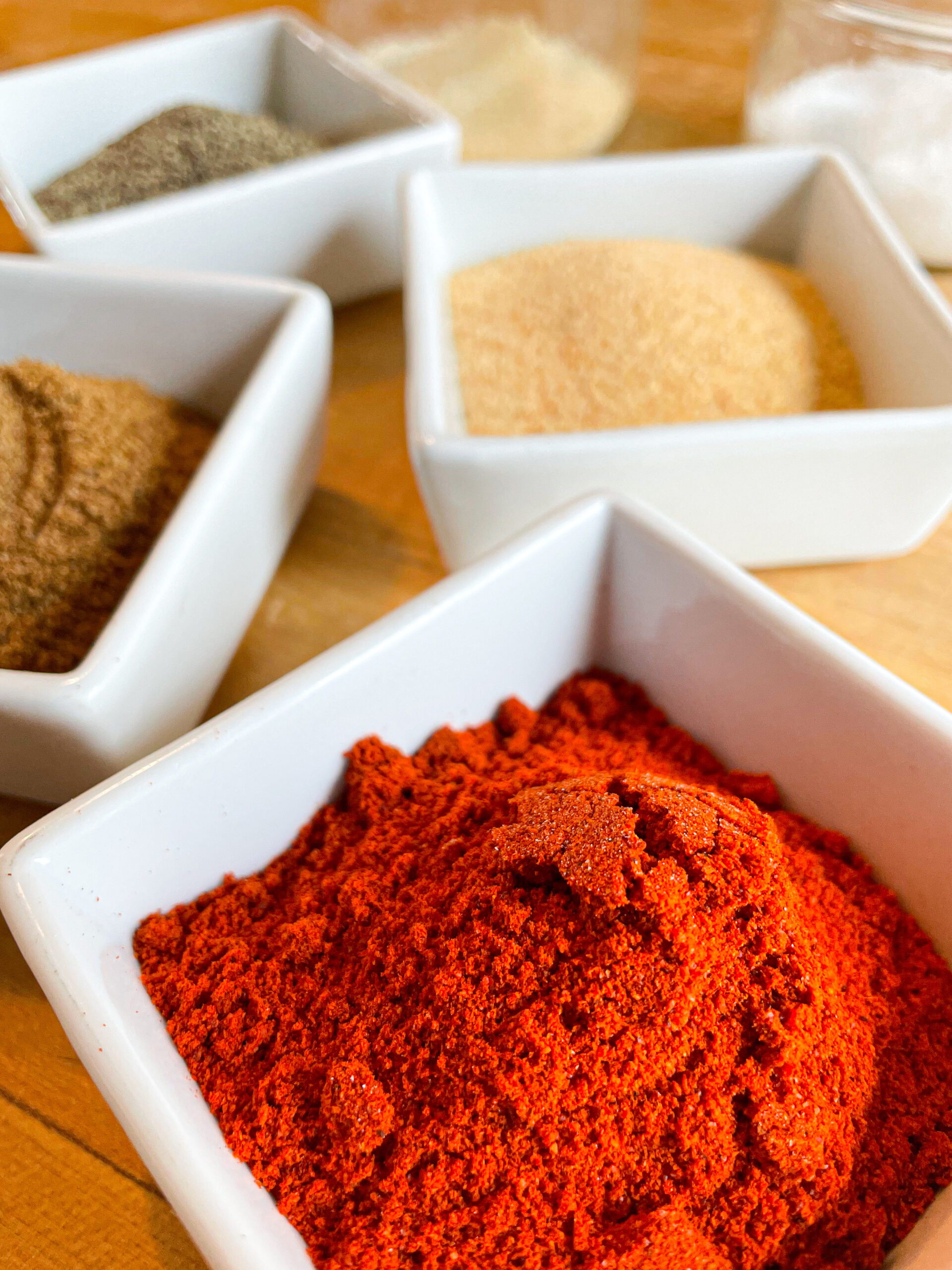 Spices for homemade pork rub