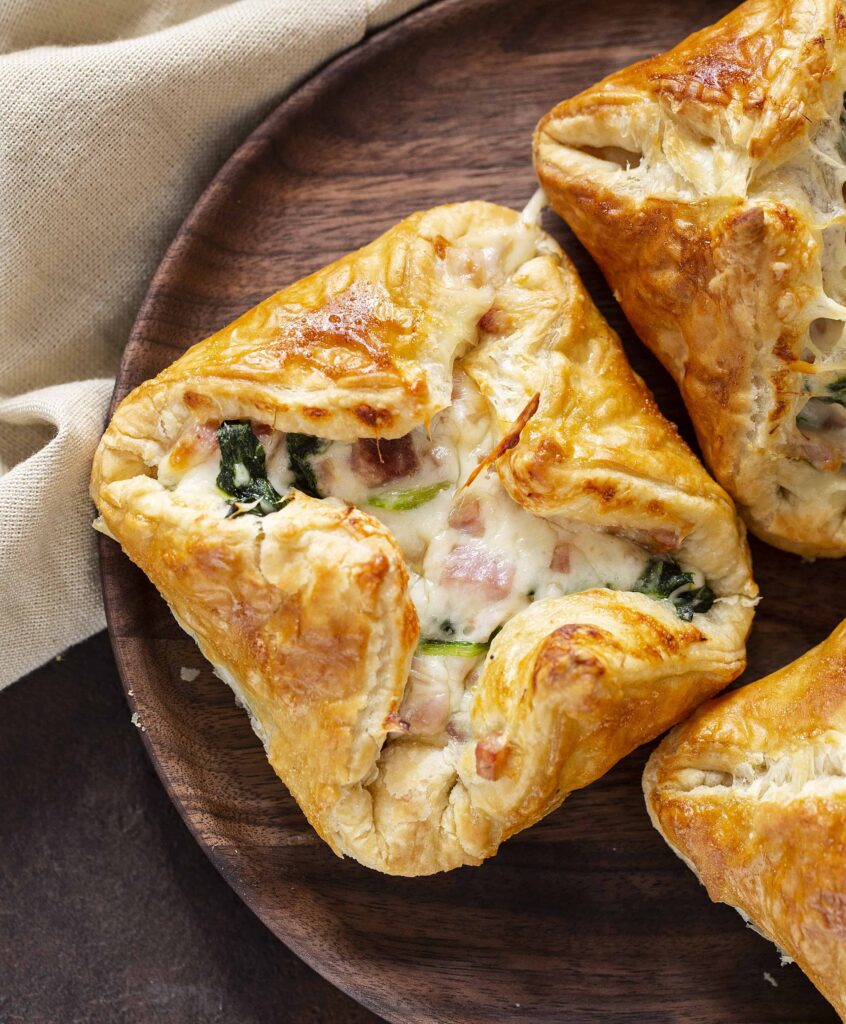 Ham and Cheese Puff Recipe at I Am Baker