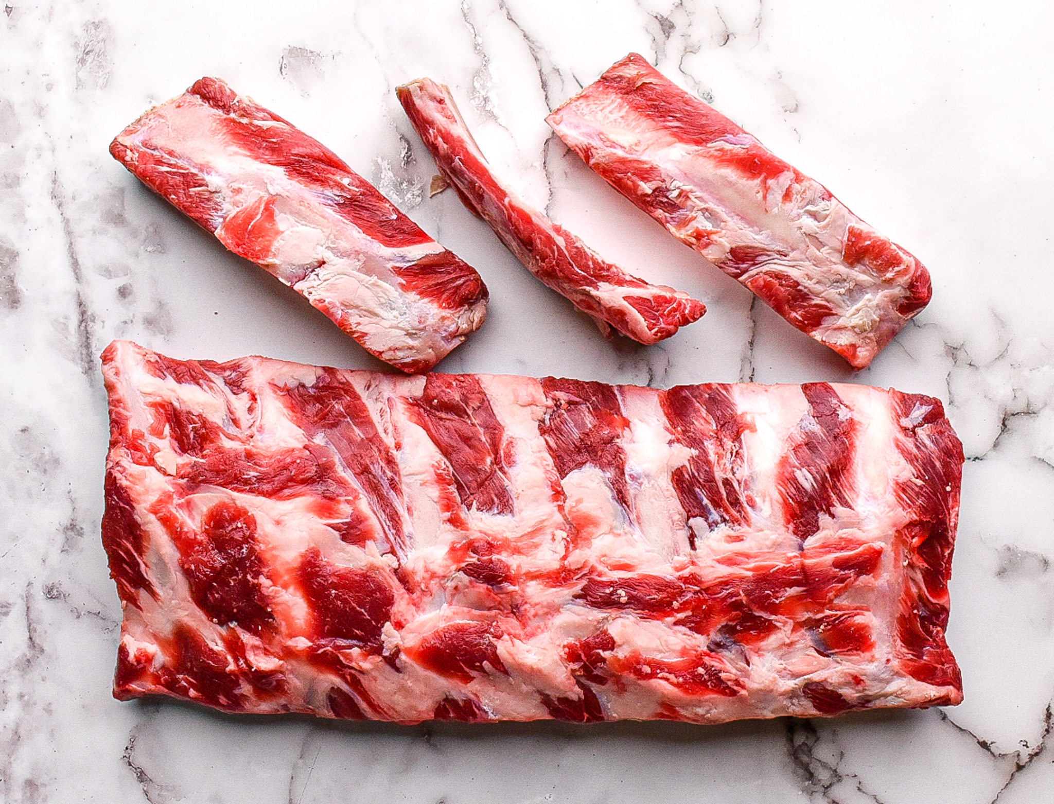 Beef back ribs and riblets