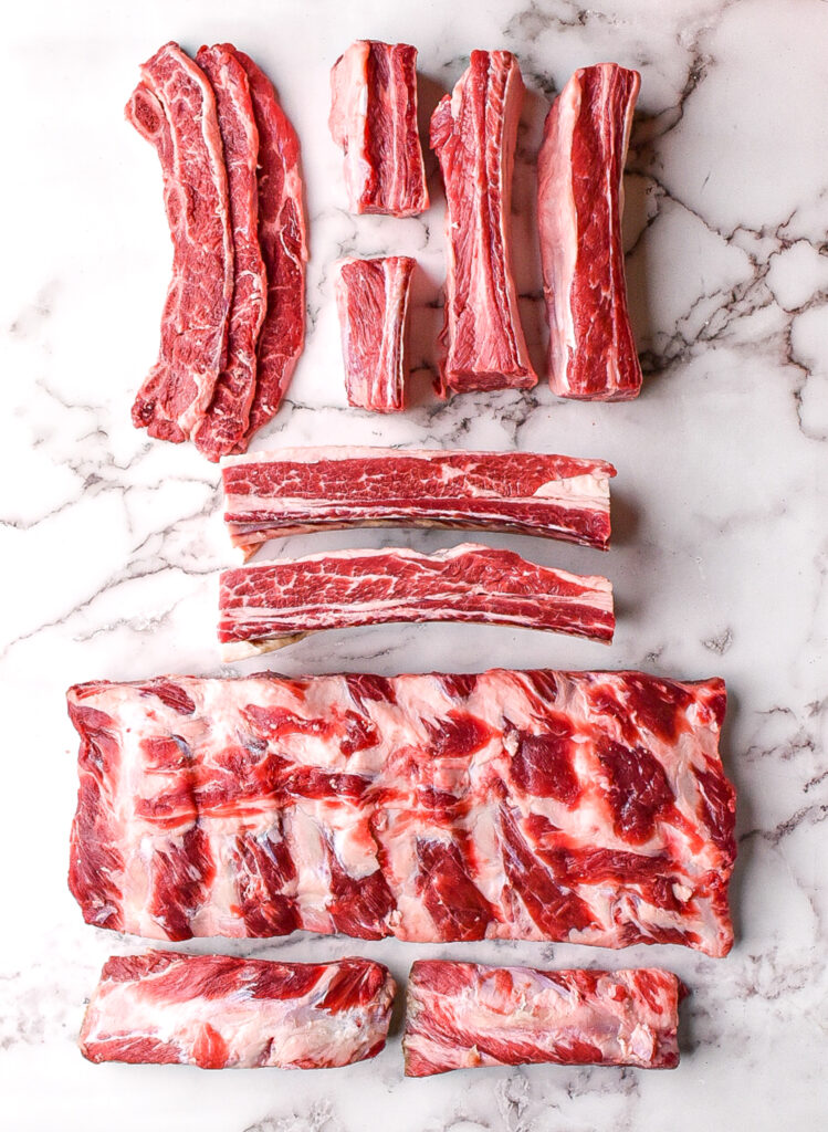 All 3 types of Beef Ribs