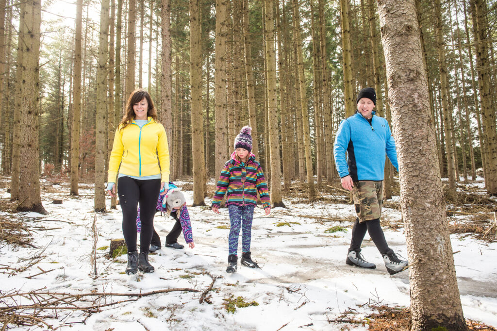 Winter hiking in and near Caledon