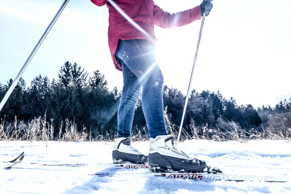 Cross country skiing near Caledon