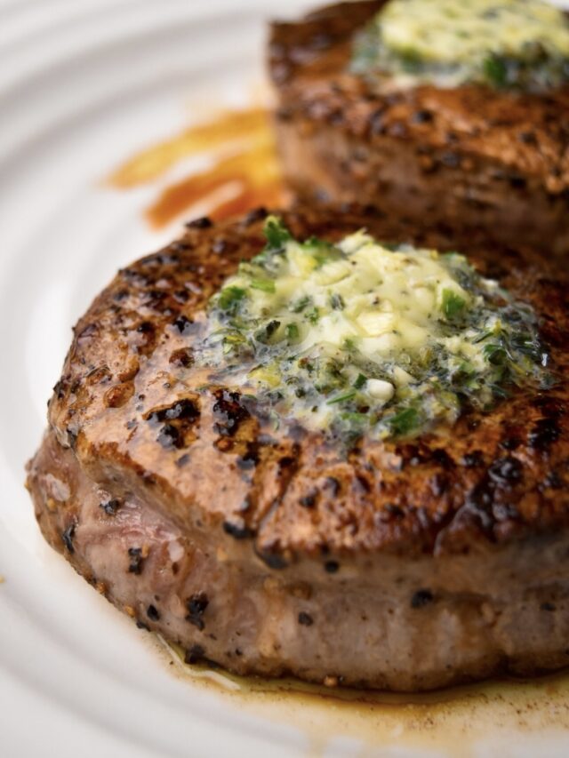 Pan-Seared Tenderloin Steak with Lemon Thyme Butter