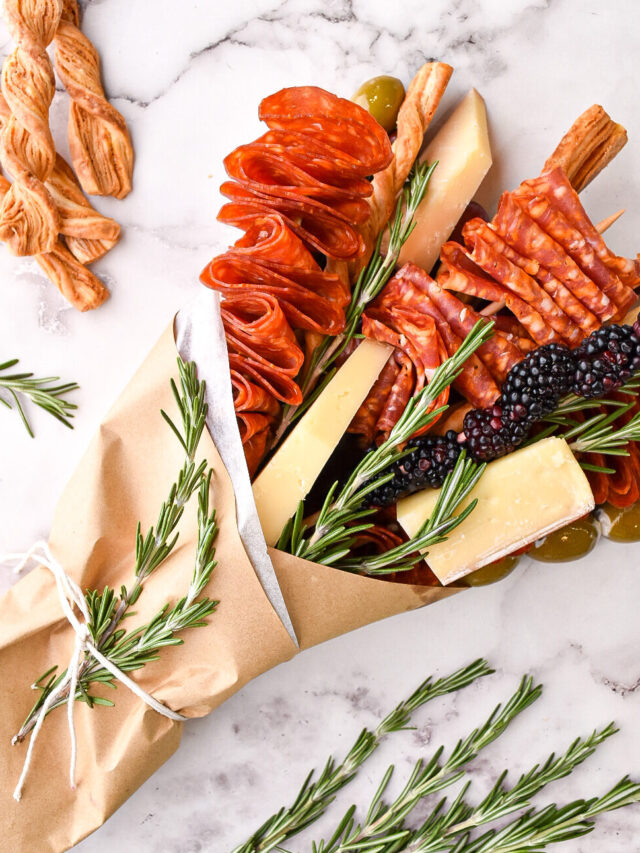 How to Make Charcuterie Skewers and a Meat Bouquet.
