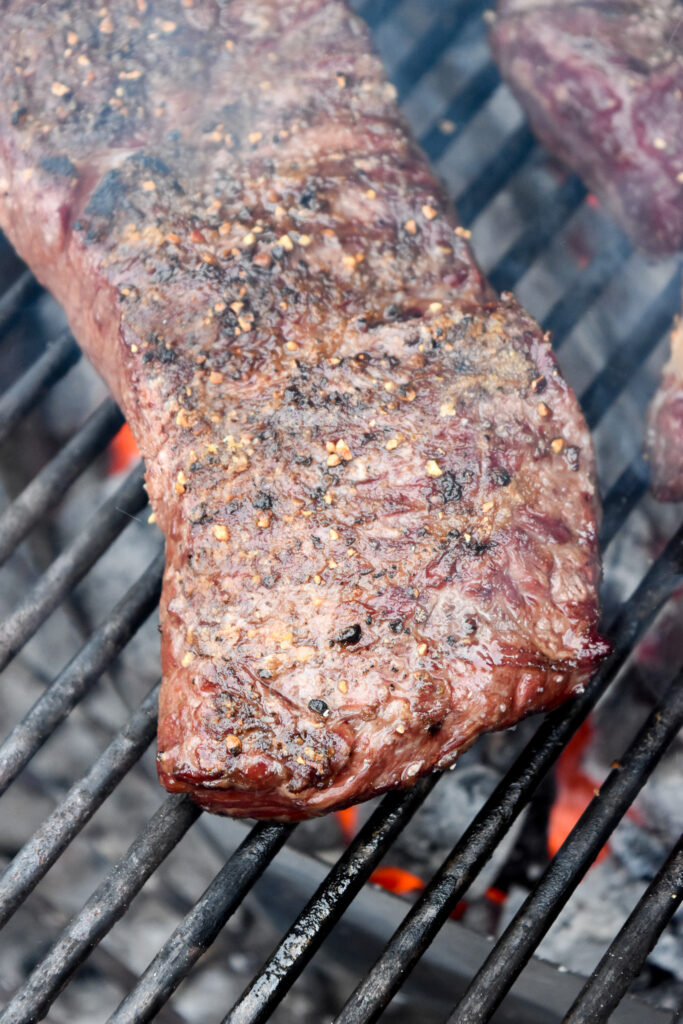 Denver Steak on the grill