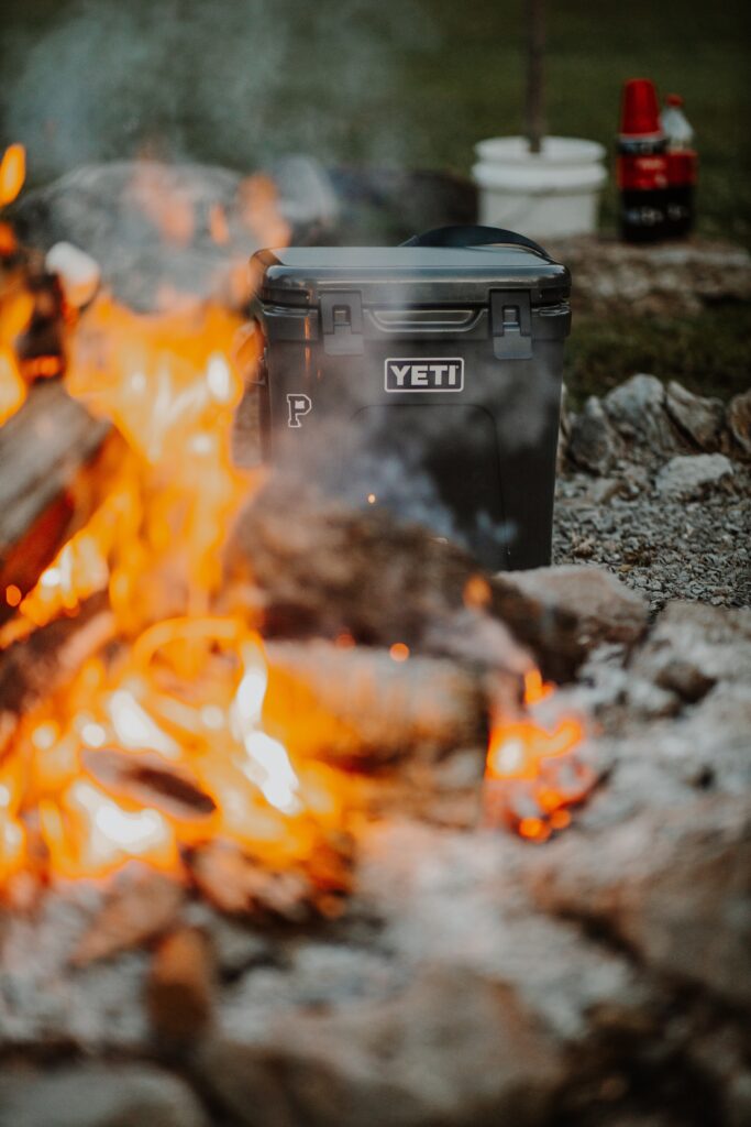 Cooler at the campsite