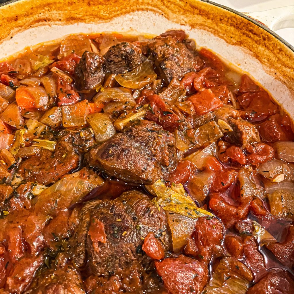 Beef Osso Buco Slow Cooked in the Oven